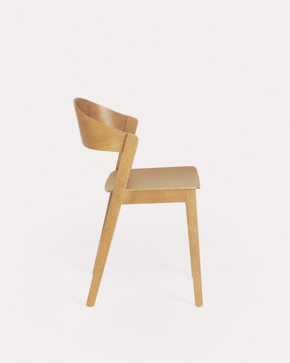 Pack 2 chaises de salle à manger en bois de chêne Laly, image de la gelerie 2