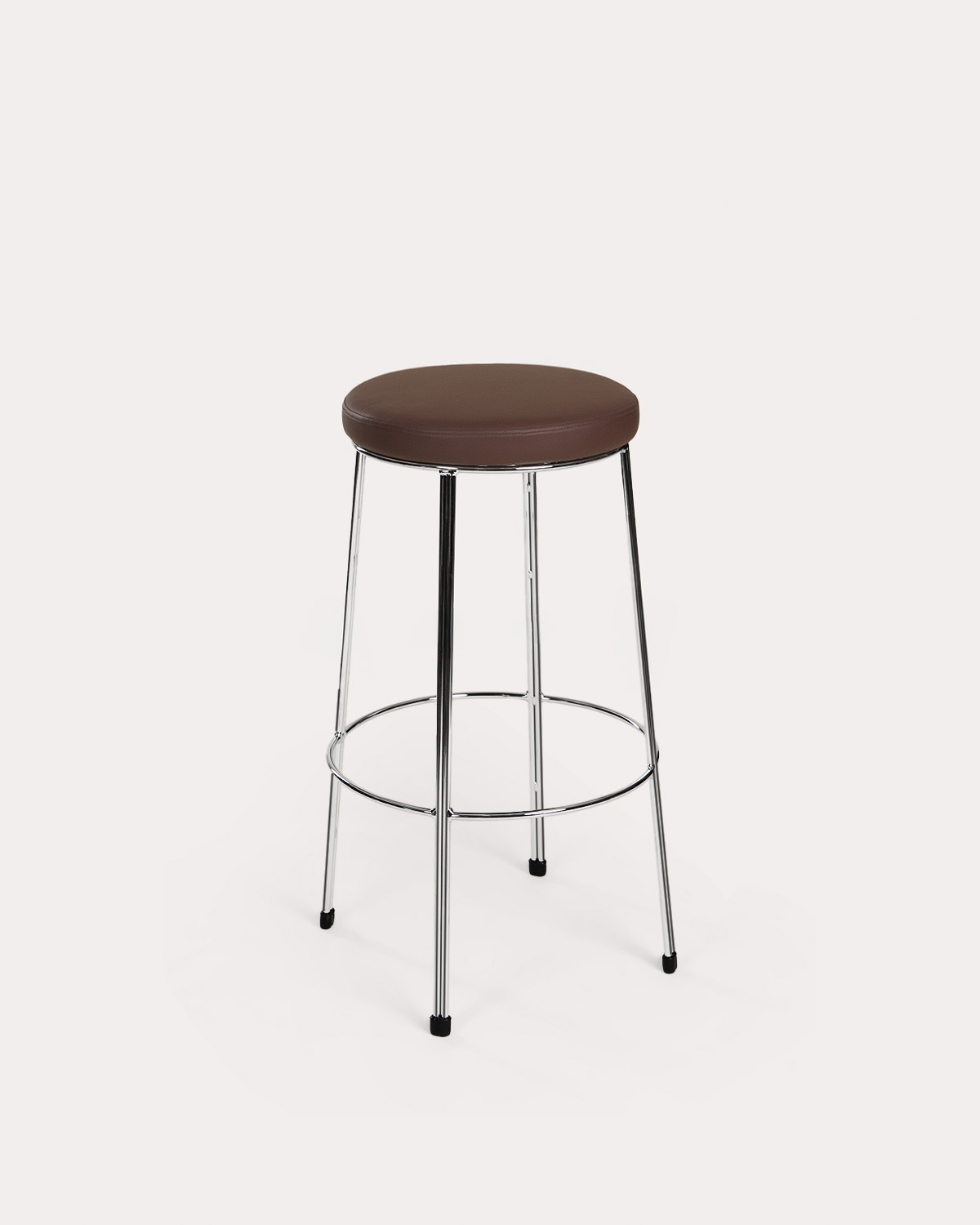 Lot de 2 tabourets hauts en métal et tissu Dratath, image de la gelerie 1