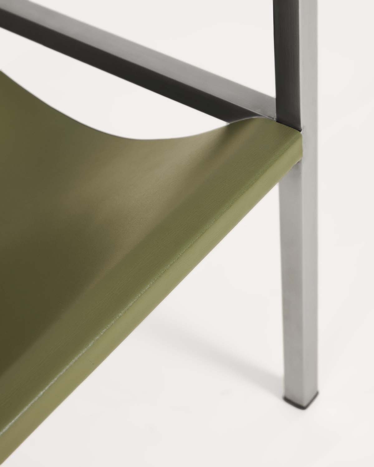 Fauteuil en cuir et métal Blyso, image de la gelerie 5