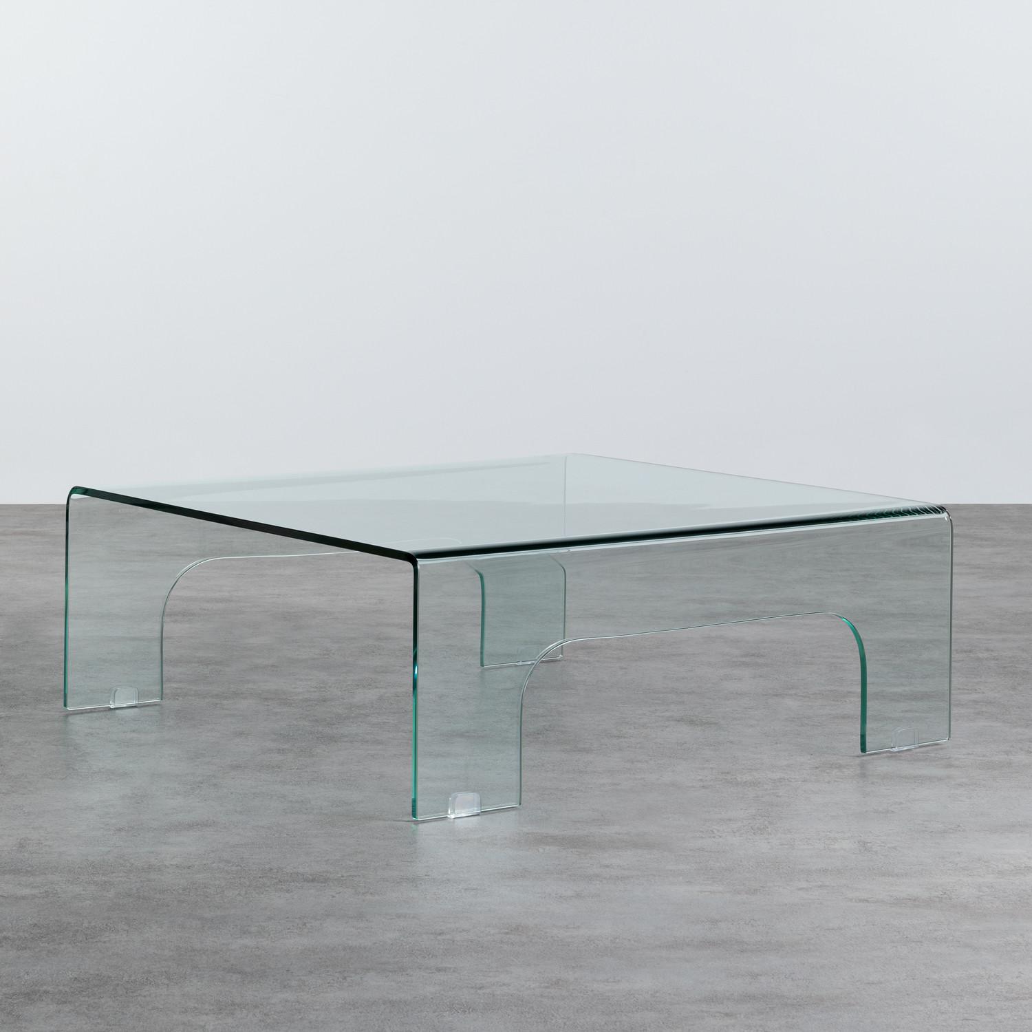 Table Basse Carrée en Verre (90x90 cm) Planil