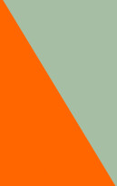 Verde Grisáceo y Naranja
