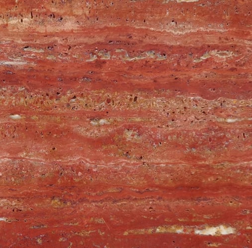 Roter Tinto Travertin Marmor