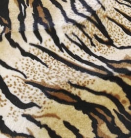 Tela -Marrón Animal Print Tiger