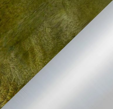 Madera de Mango Verde Nori - Cromado