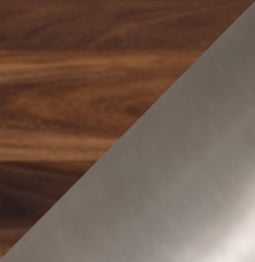 Madera de Mango Walnut - Acero Cepillado
