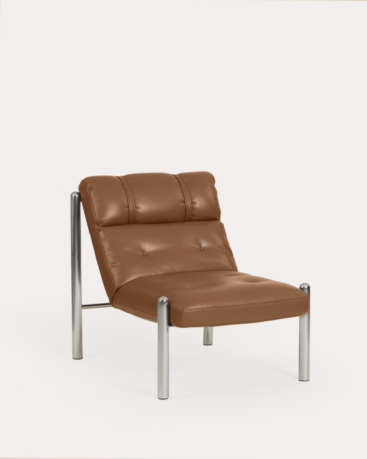 Sillón de metal y polipiel  Libni