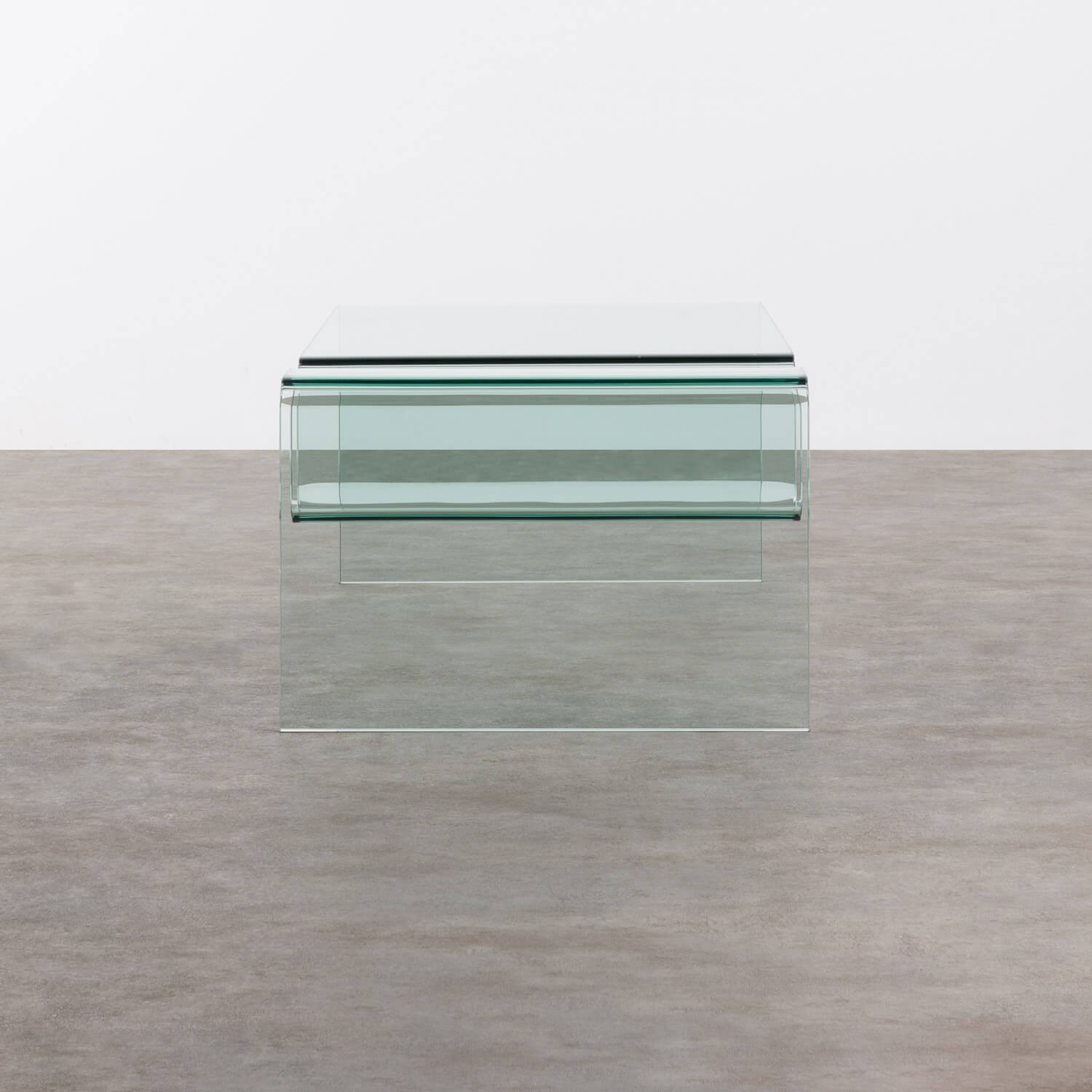Tavolino Rettangolare in Cristallo Temperato (118x60 cm) Tida, immagine della galleria 2