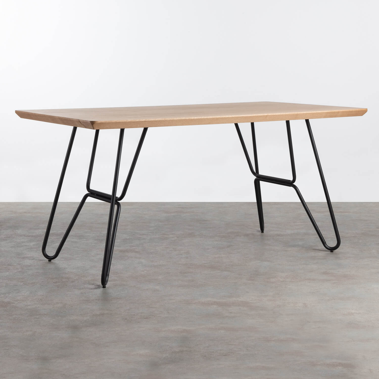 Tavolo da Pranzo in MDF e Metallo (160x90 cm) Velm, immagine della galleria 1