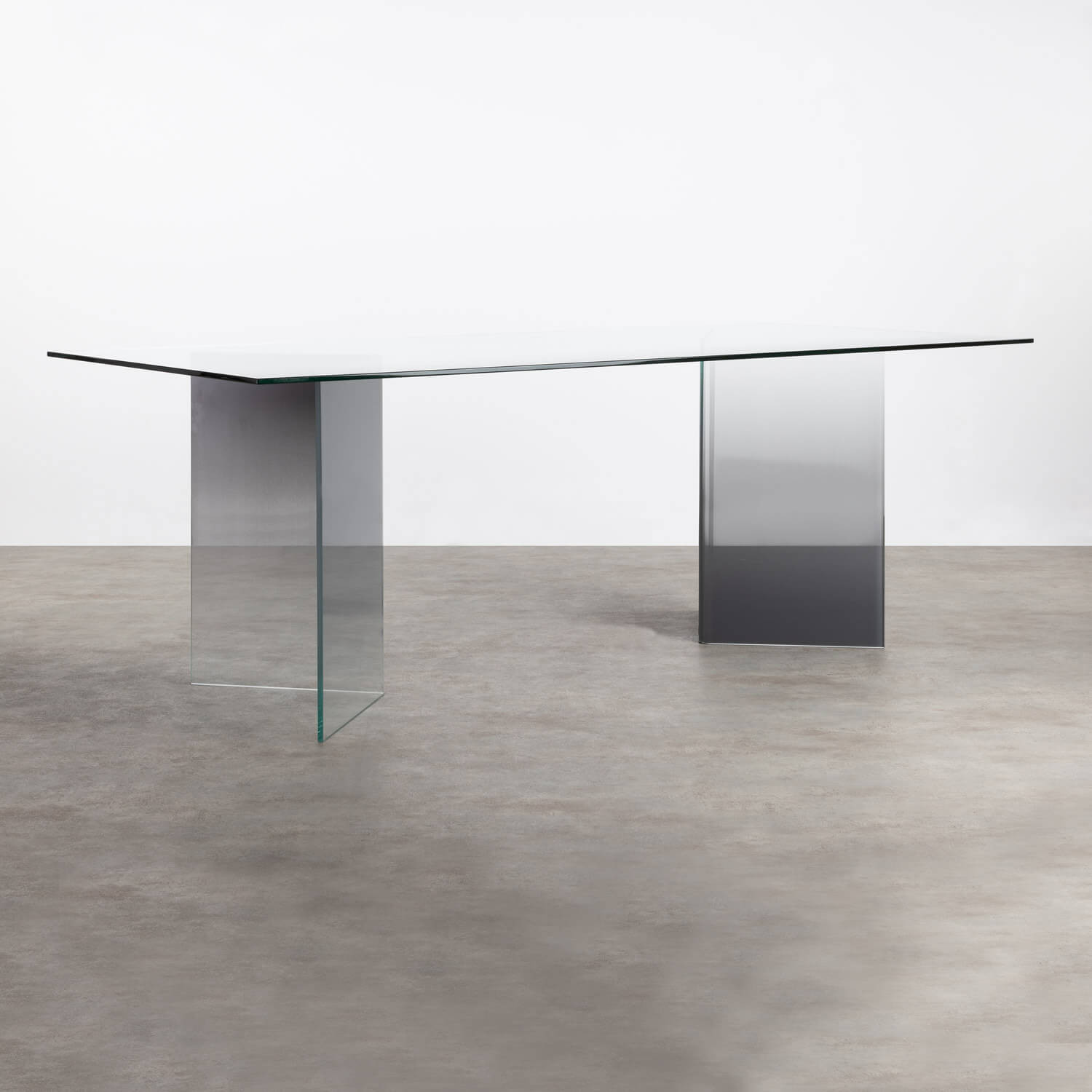 Tavolo da Pranzo Rettangolare in Cristallo Temperato (210x100 cm) Audra, immagine della galleria 1