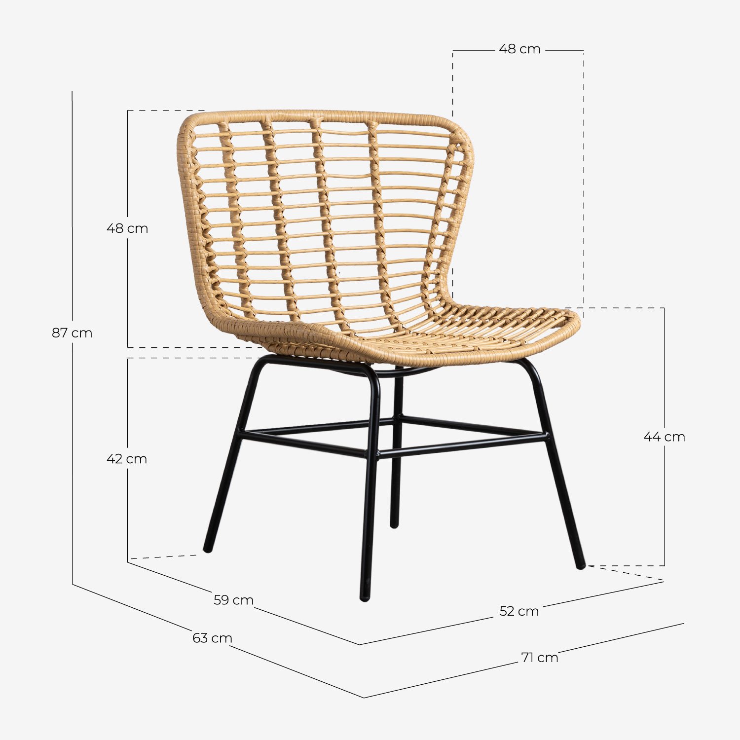 Poltrona in Rattan Sintetico Tarel 