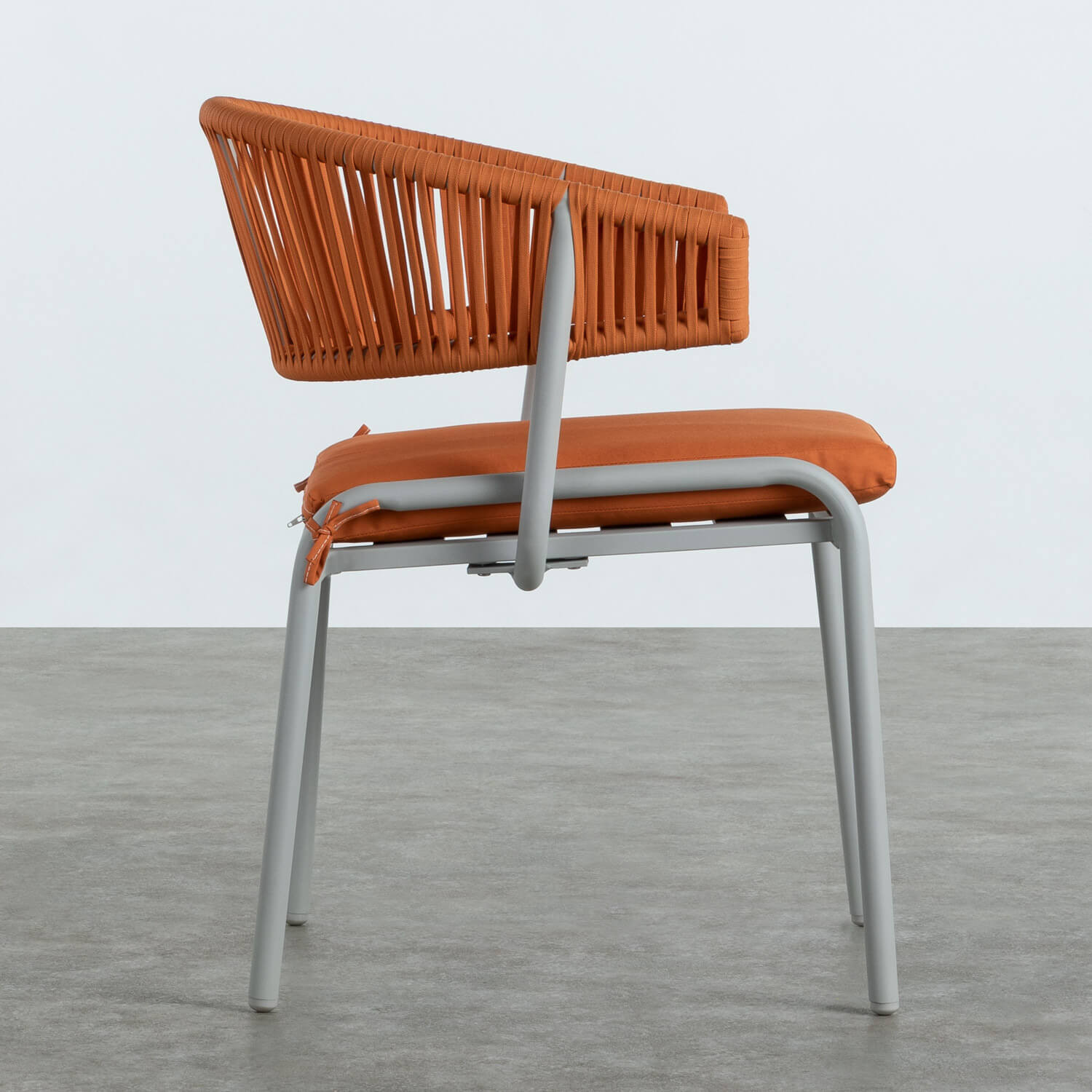 Sedia da Pranzo in Alluminio e Corda Kelra, immagine della galleria 2