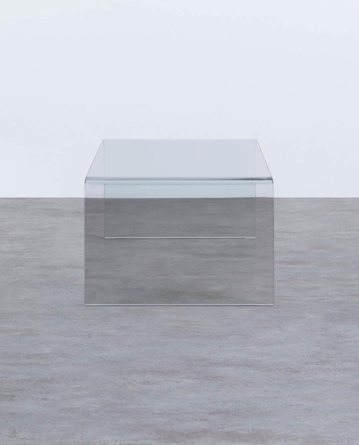 Tavolino Rettangolare in Cristallo Temperato (120x60 cm) Curve, immagine della galleria 2