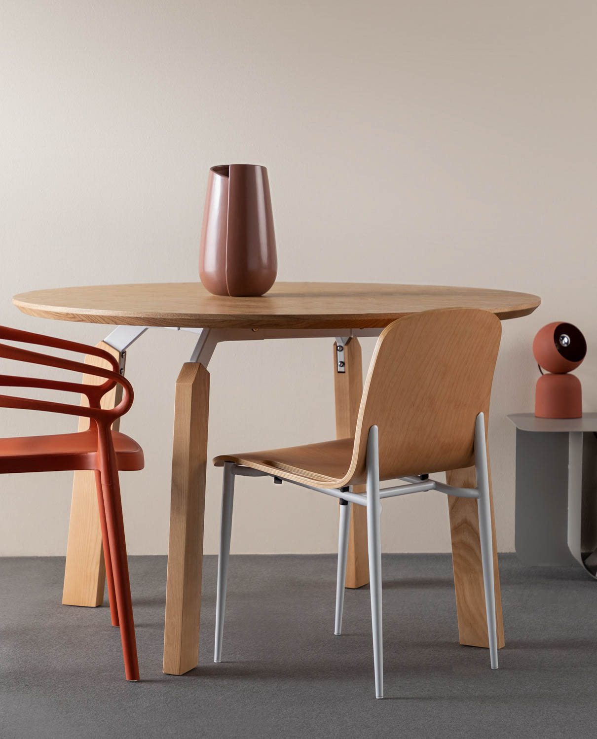 Sedia da Pranzo in MDF e Metallo Kauno, immagine della galleria 2