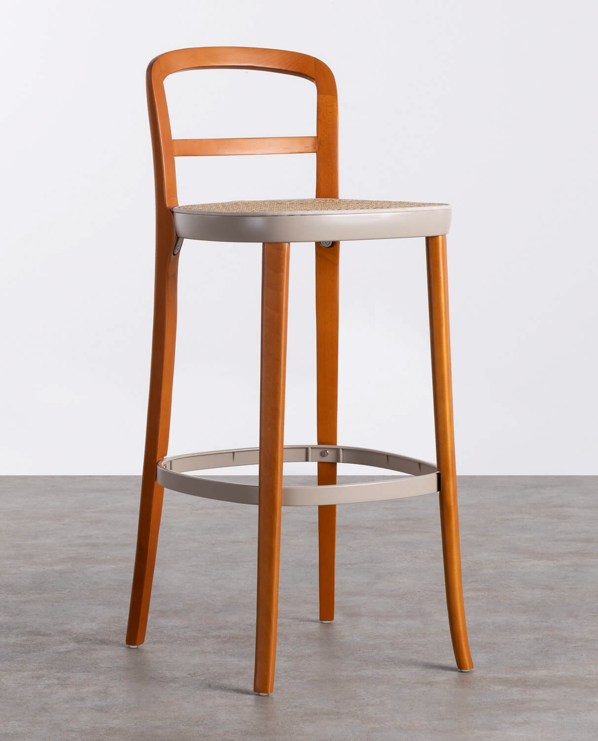 Sgabello Alto in Legno e Metallo Koli (76,5 cm), immagine della galleria 1