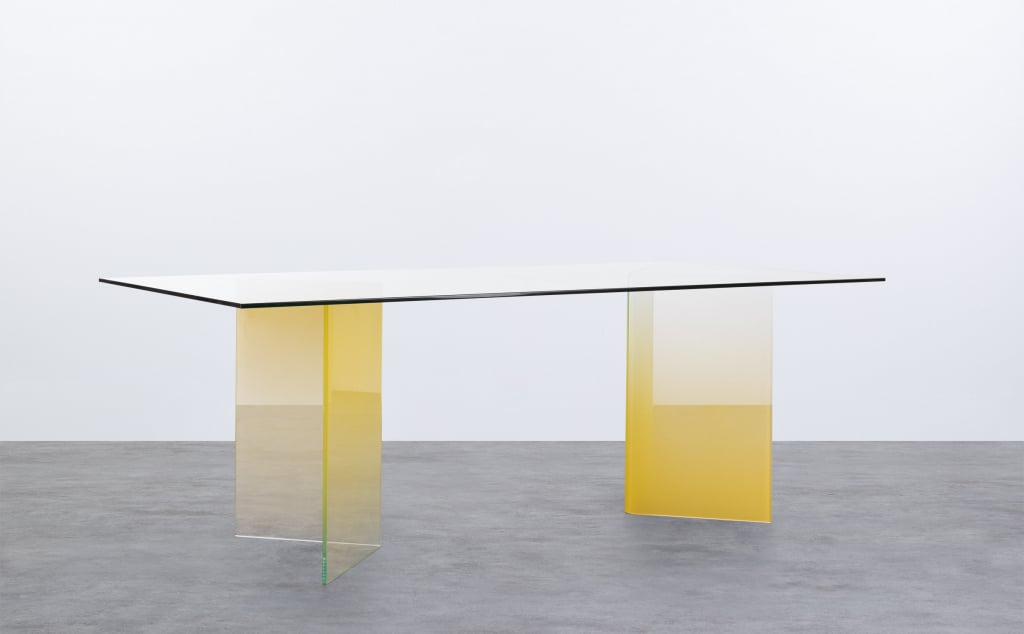 Tavolo da Pranzo Rettangolare in Cristallo Temperato (210x100 cm) Audra