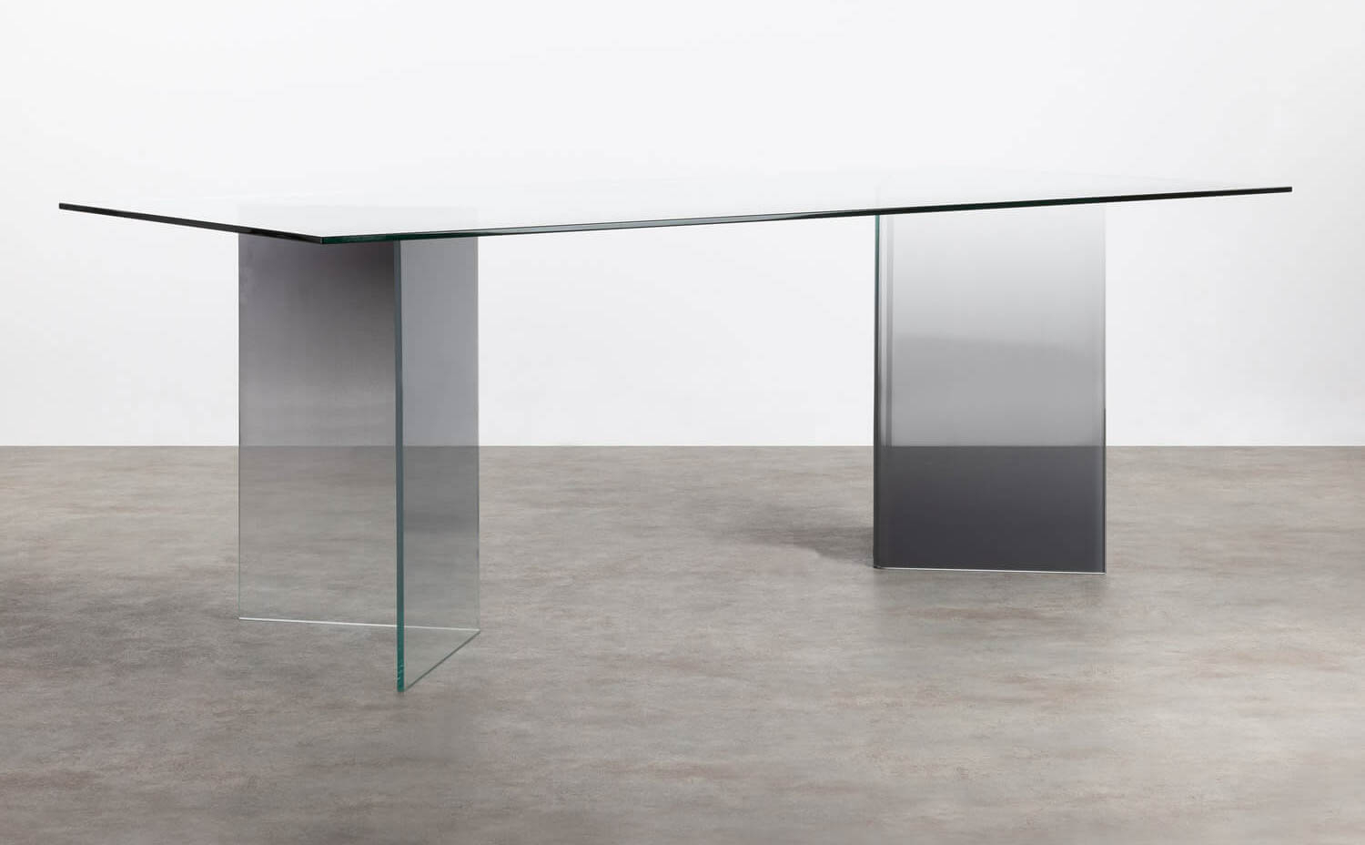Tavolo da Pranzo Rettangolare in Cristallo Temperato (210x100 cm) Audra, immagine della galleria 1