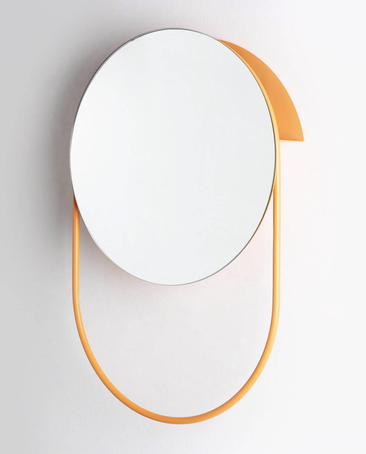 Specchio da Parete con Contenitore e Portasciugamani in Acciaio (Ø50 cm) Mairin, immagine della galleria 2