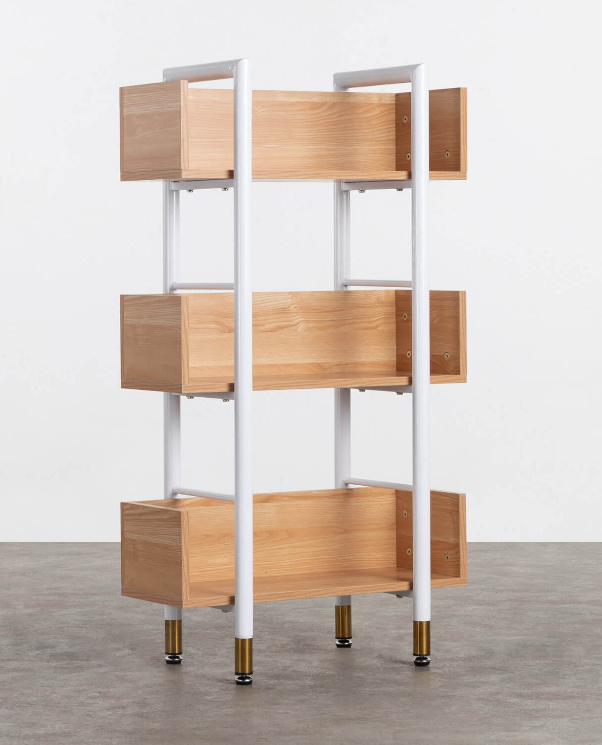 Scaffale in MDF e Acciaio (109,5x60 cm) Deseq, immagine della galleria 1