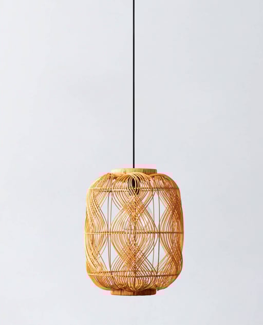 Lampada da Soffitto in Rattan (Ø35 cm) Hopp