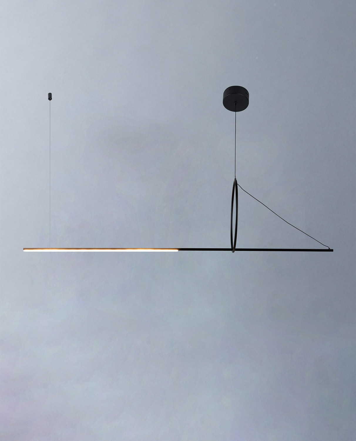 Lampada da Soffitto LED in Alluminio e Ferro con Anello Flik , immagine della galleria 2