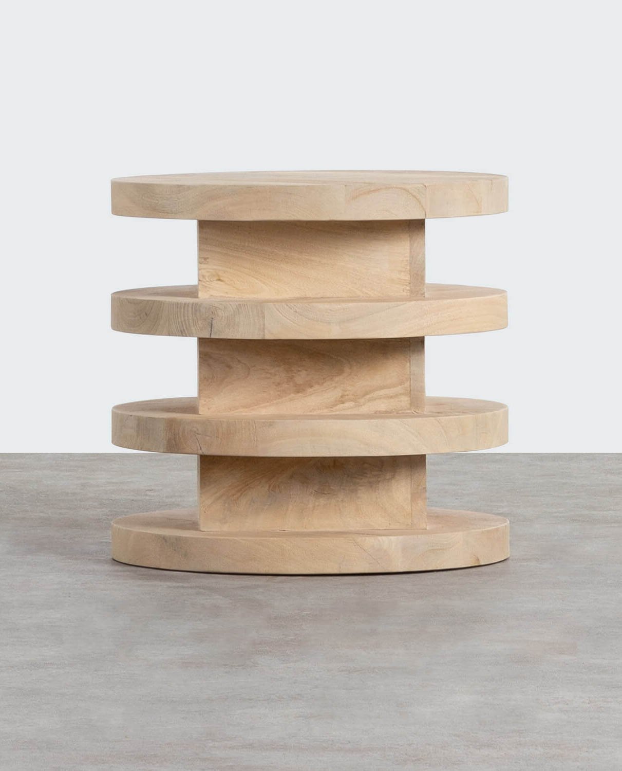 Tavolino rotondo in legno di mango (Ø 45,5 cm) Auren, immagine della galleria 1