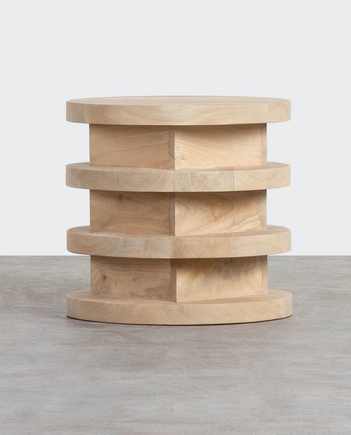 Tavolino rotondo in legno di mango (Ø 45,5 cm) Auren, immagine della galleria 2
