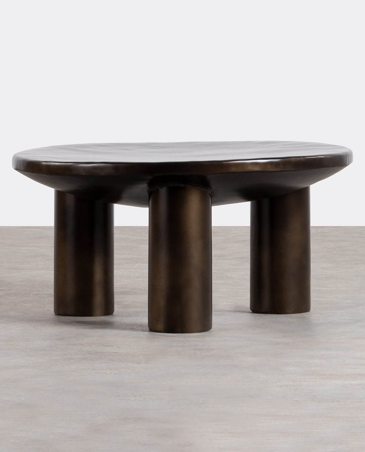 Tavolino da Caffè Rotondo in Metallo Miles (Ø76 cm) Miles, immagine della galleria 1