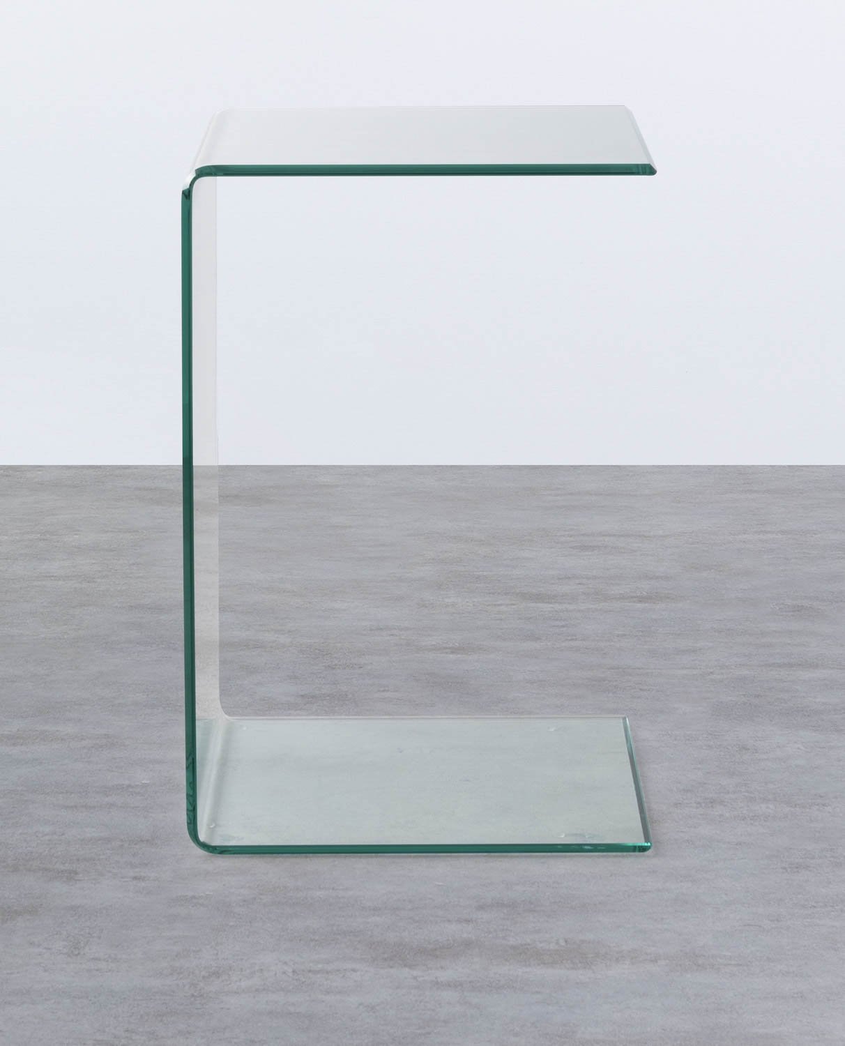 Tavolo Ausiliario Quadrato in Cristallo Temperato (40x40 cm) Elem, immagine della galleria 1