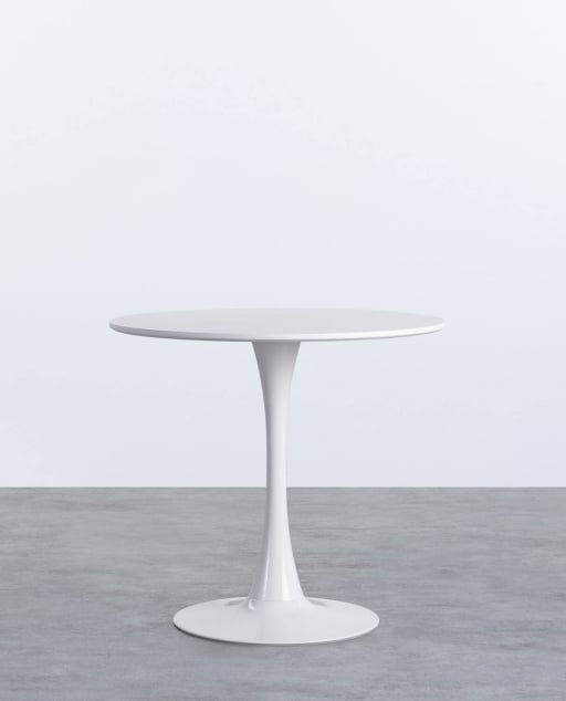 Tavolo bar in ferro color grigio cenere Spello - quadrato 70x70 cm