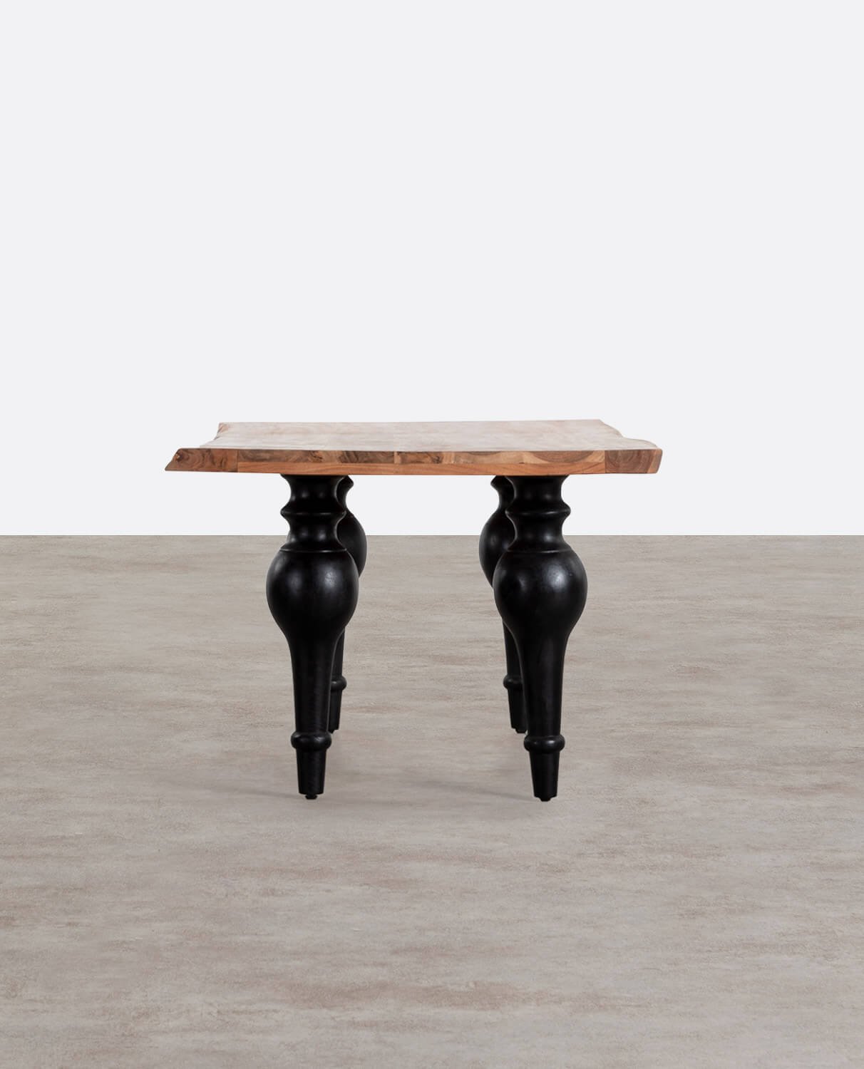 Tavolo da Pranzo Rettangolare in Legno d'Acacia (200x100 cm) Marin, immagine della galleria 2
