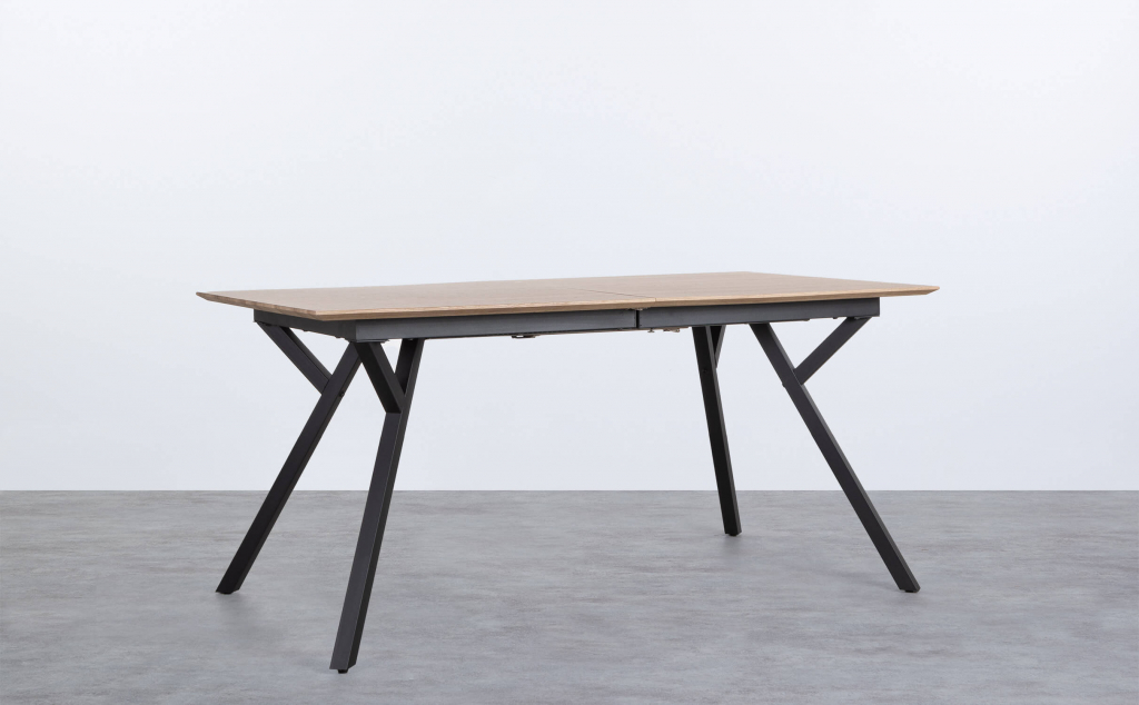 Tavolo da Pranzo Allungabile in MDF e Metallo (160-200x90 cm) Vedra