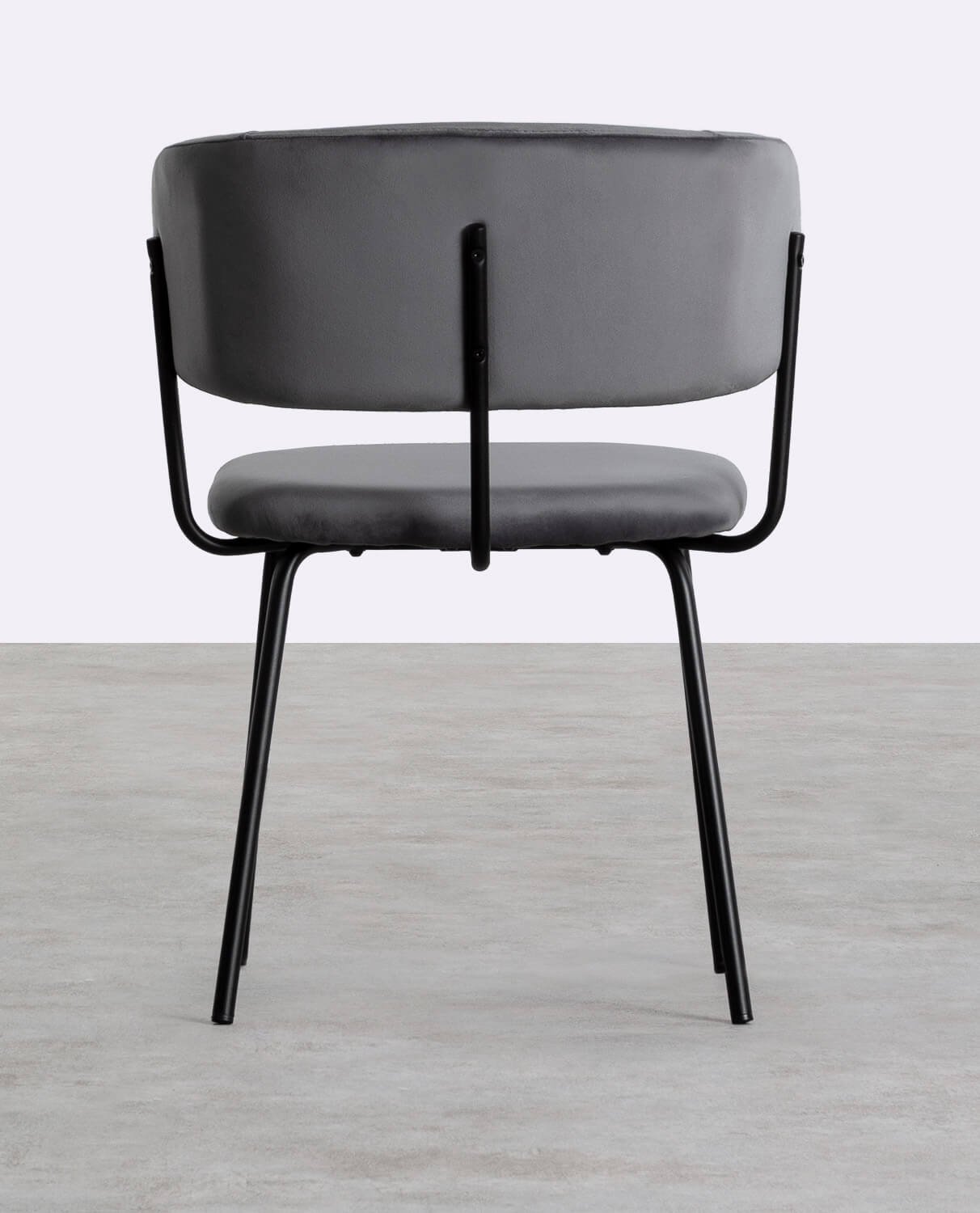 Sedia da Pranzo in Velluto e Metallo Bonse, immagine della galleria 5