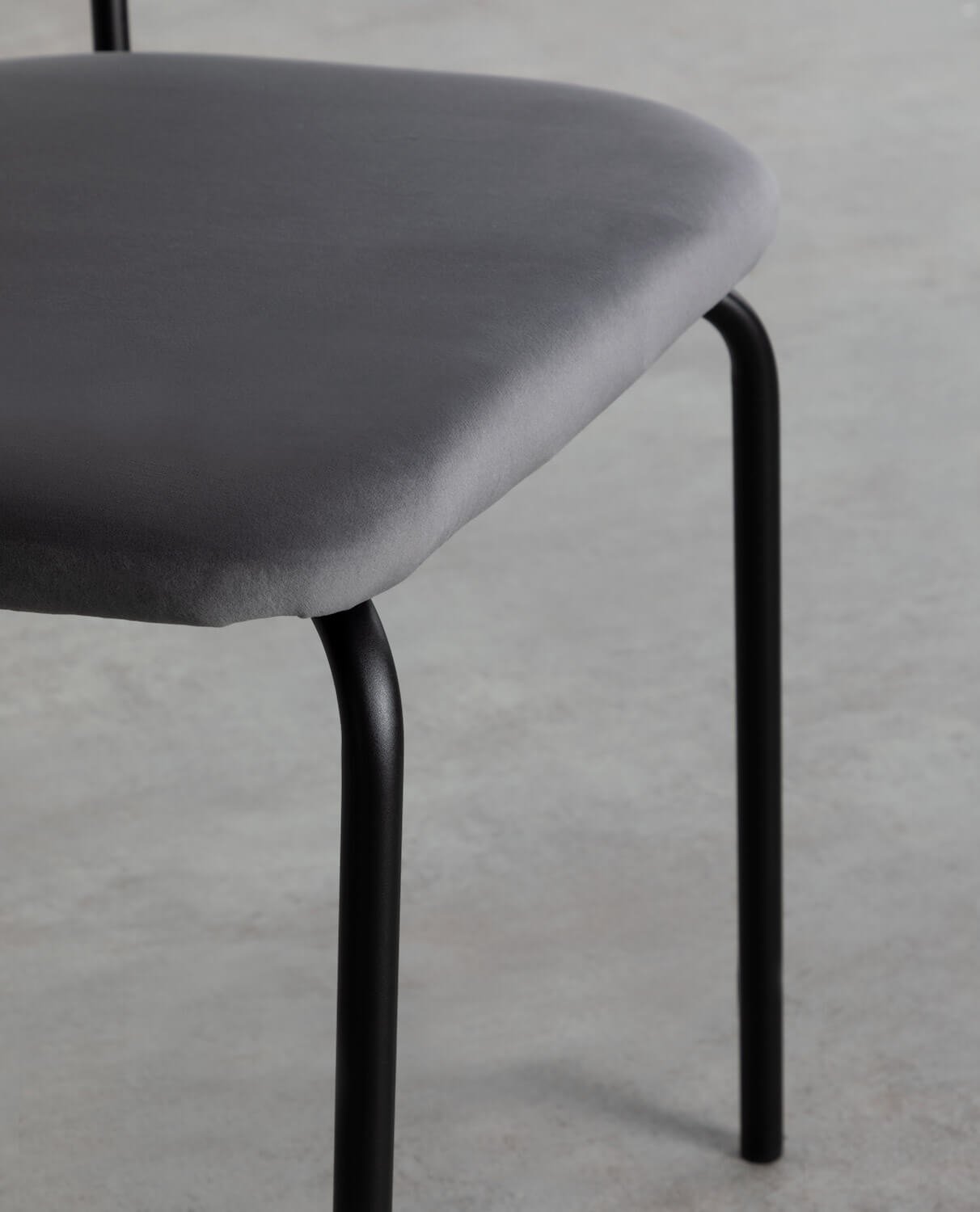 Sedia da Pranzo in Velluto e Metallo Bonse, immagine della galleria 6