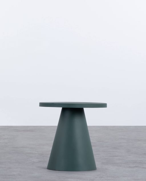 Tavolino Ausiliario Rotondo in Metallo (Ø45,7 cm) Remor