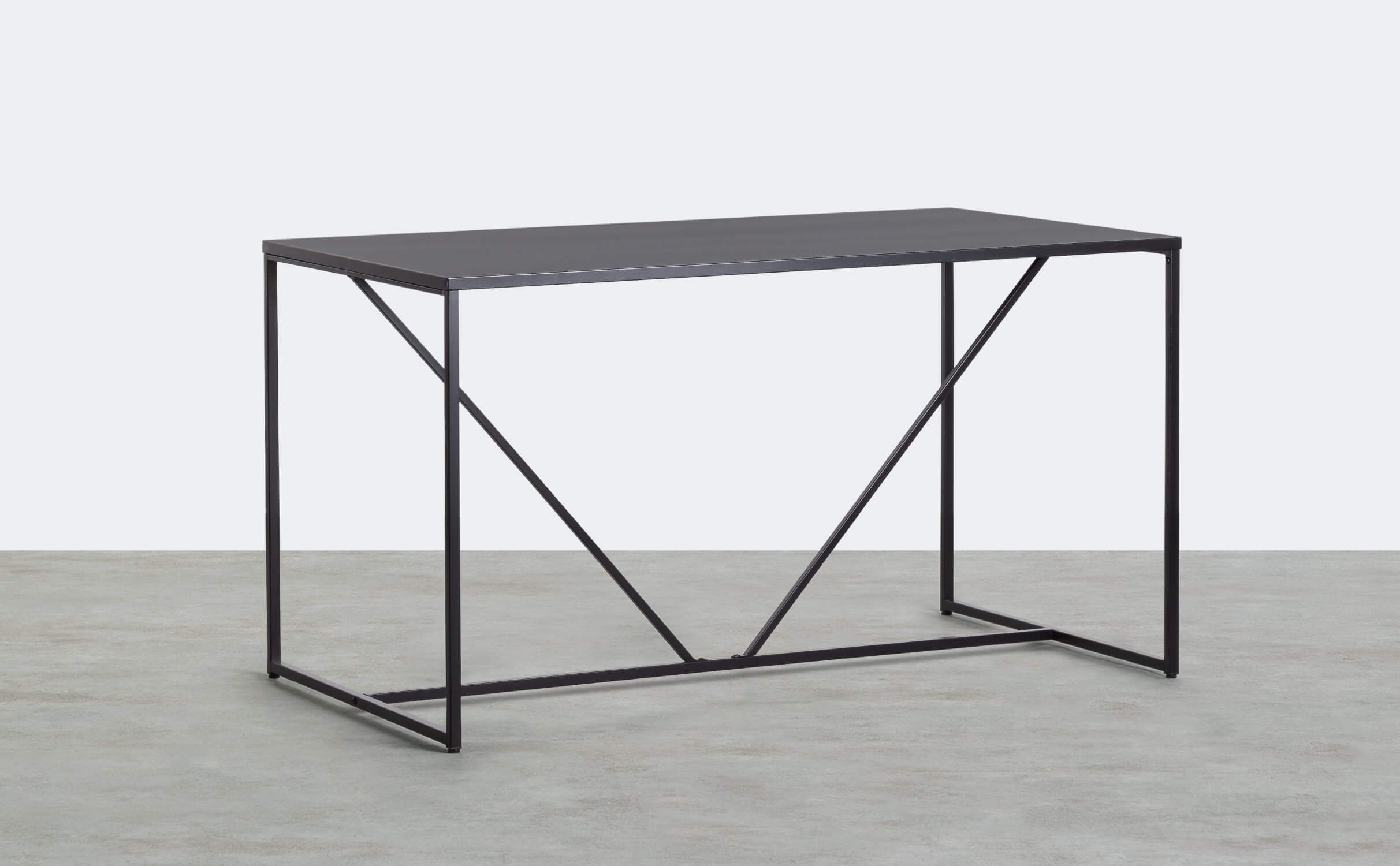 Tavolo da pranzo in acciaio laminato (78x140 cm) Ibiza, immagine della galleria 1