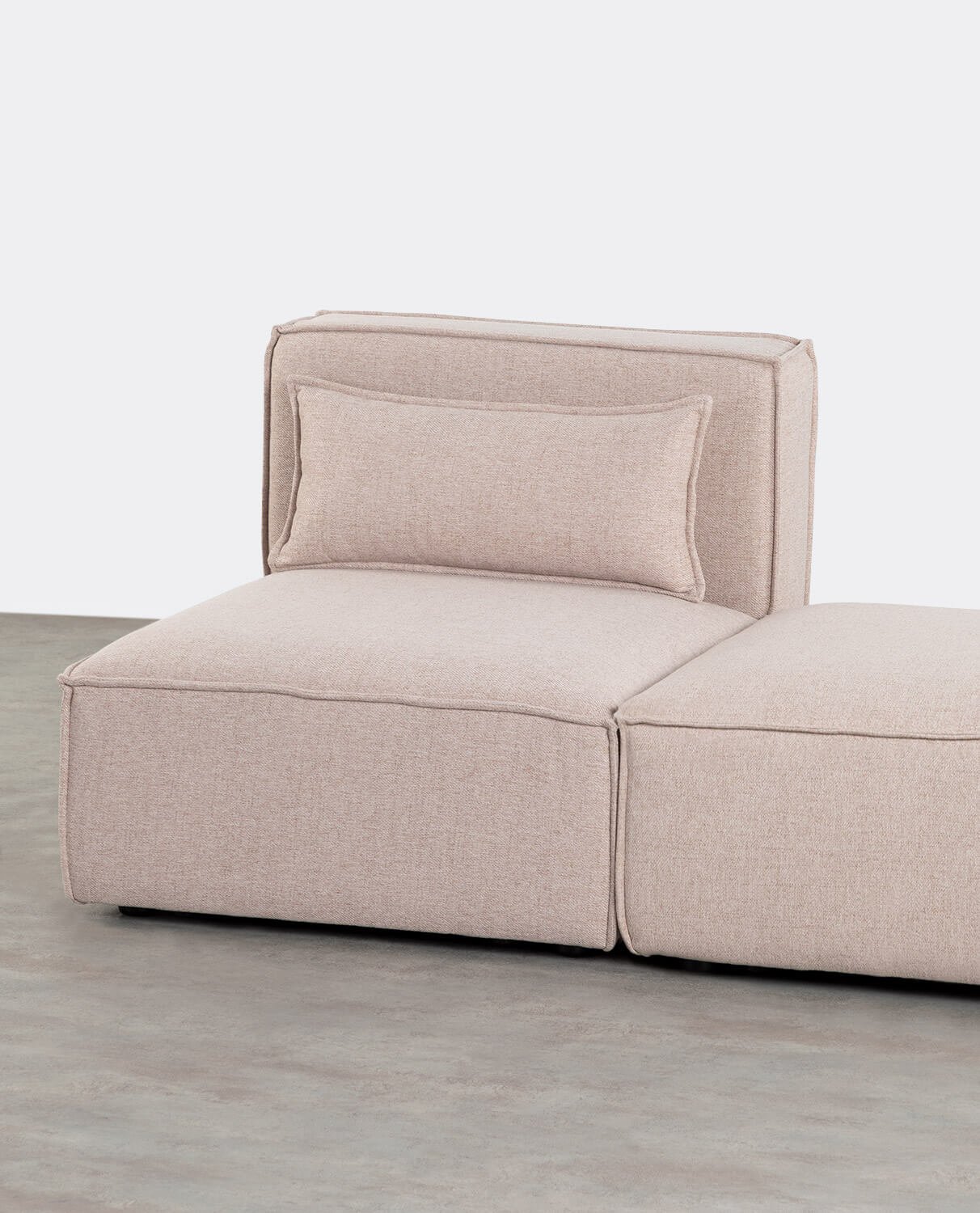 Poltrona Modulare con Pouf in Tessuto Kilhe, immagine della galleria 2