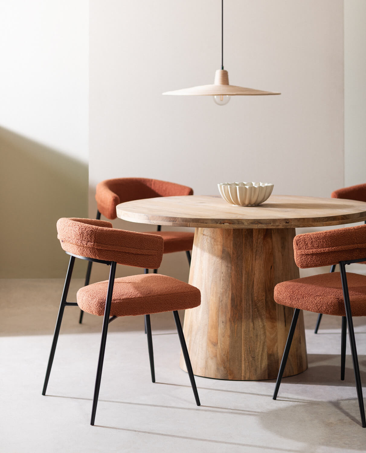Pack di 4 Sedie da Pranzo in Metallo Eloise Bouclé, immagine della galleria 2