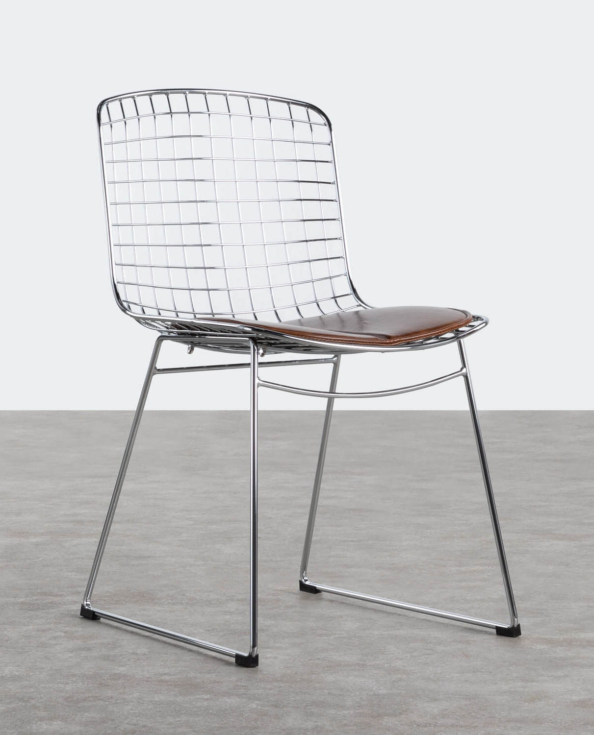 Pack 2 di Sedie da Pranzo in Metallo con Schienale Alto Aras, immagine della galleria 1