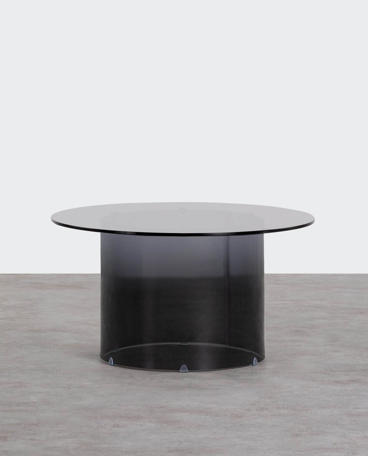 Tavolino da Caffé Rotondo in Vetro Temperato (Ø80 cm) Kolu, immagine della galleria 1