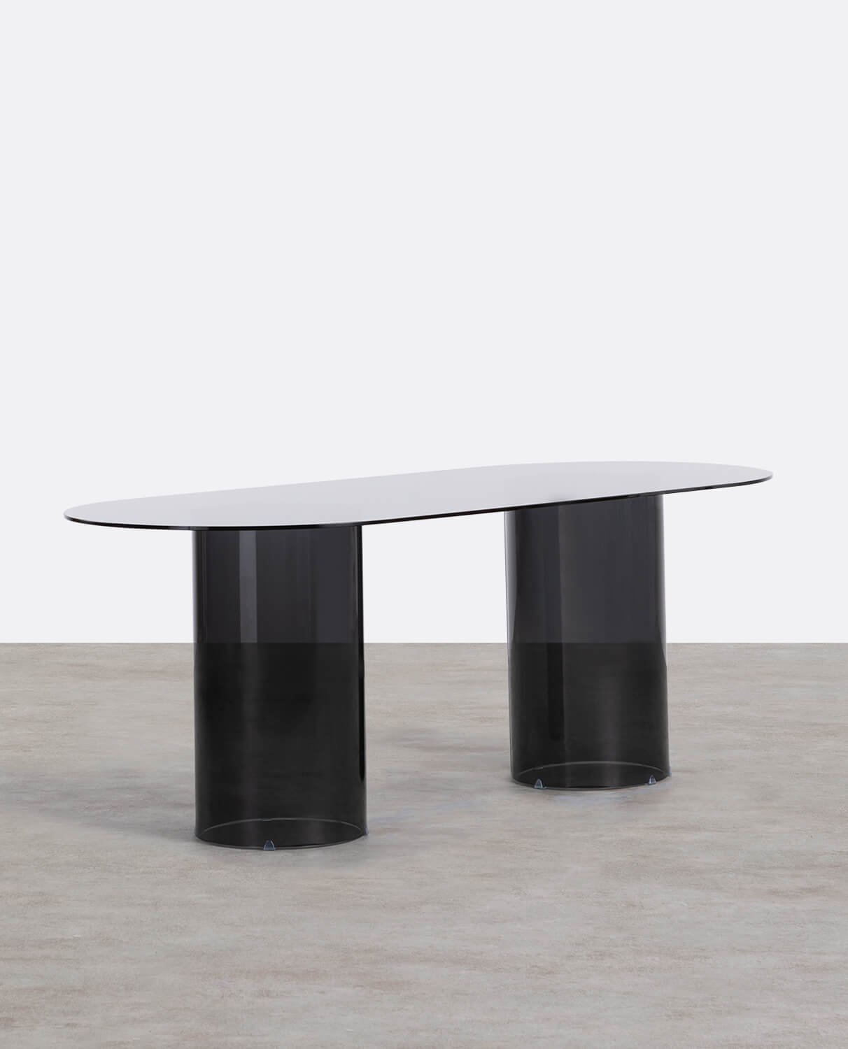 Tavolo da Pranzo Ovale in Vetro Temperato  (200x90 cm) Kolu, immagine della galleria 2