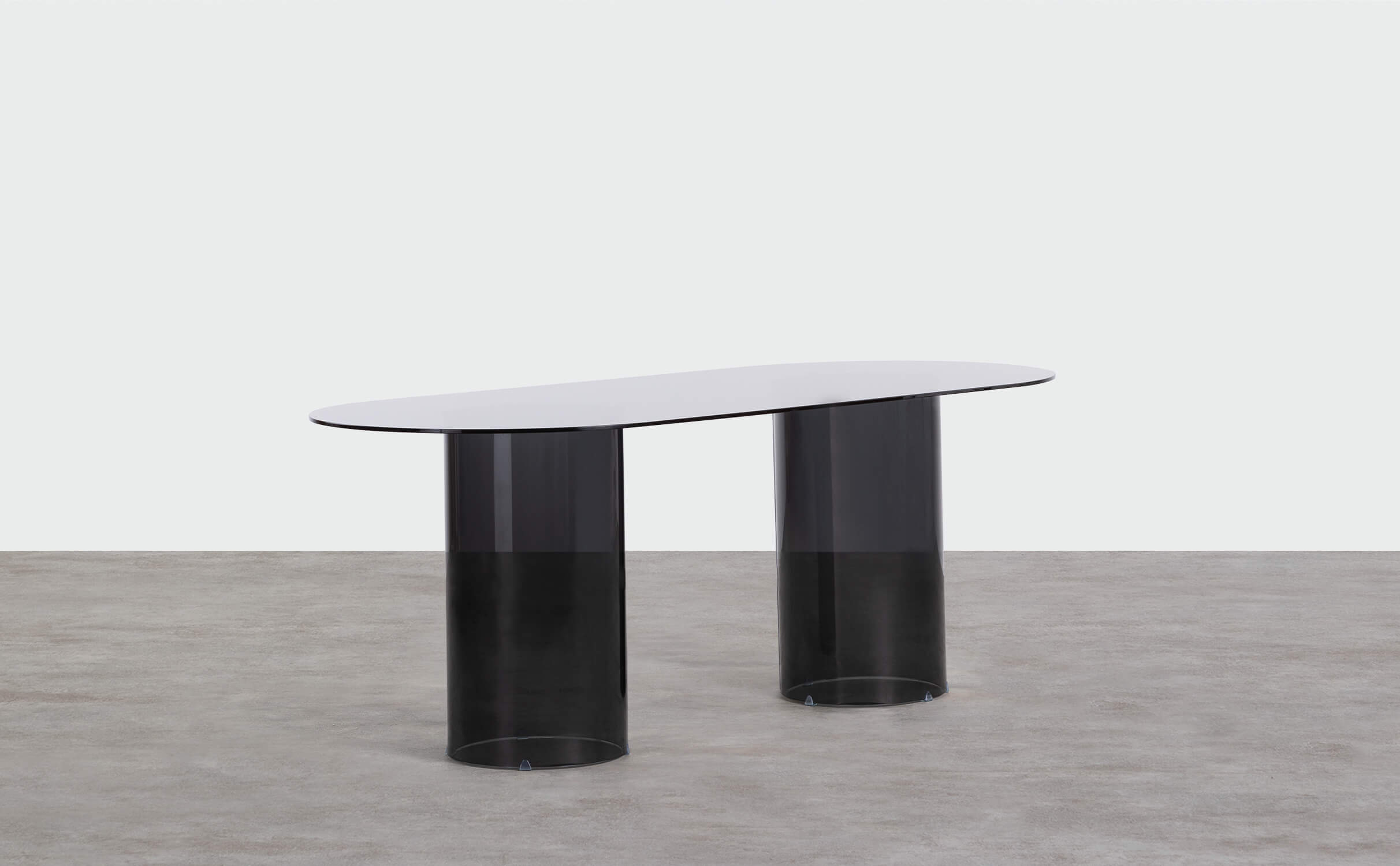 Tavolo da Pranzo Ovale in Vetro Temperato  (200x90 cm) Kolu, immagine della galleria 1