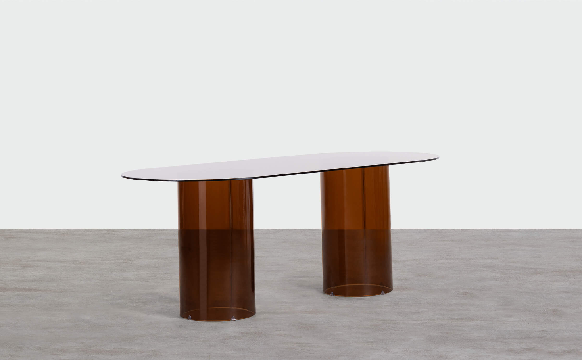 Tavolo da Pranzo Ovale in Vetro Temperato  (200x90 cm) Kolu, immagine della galleria 1