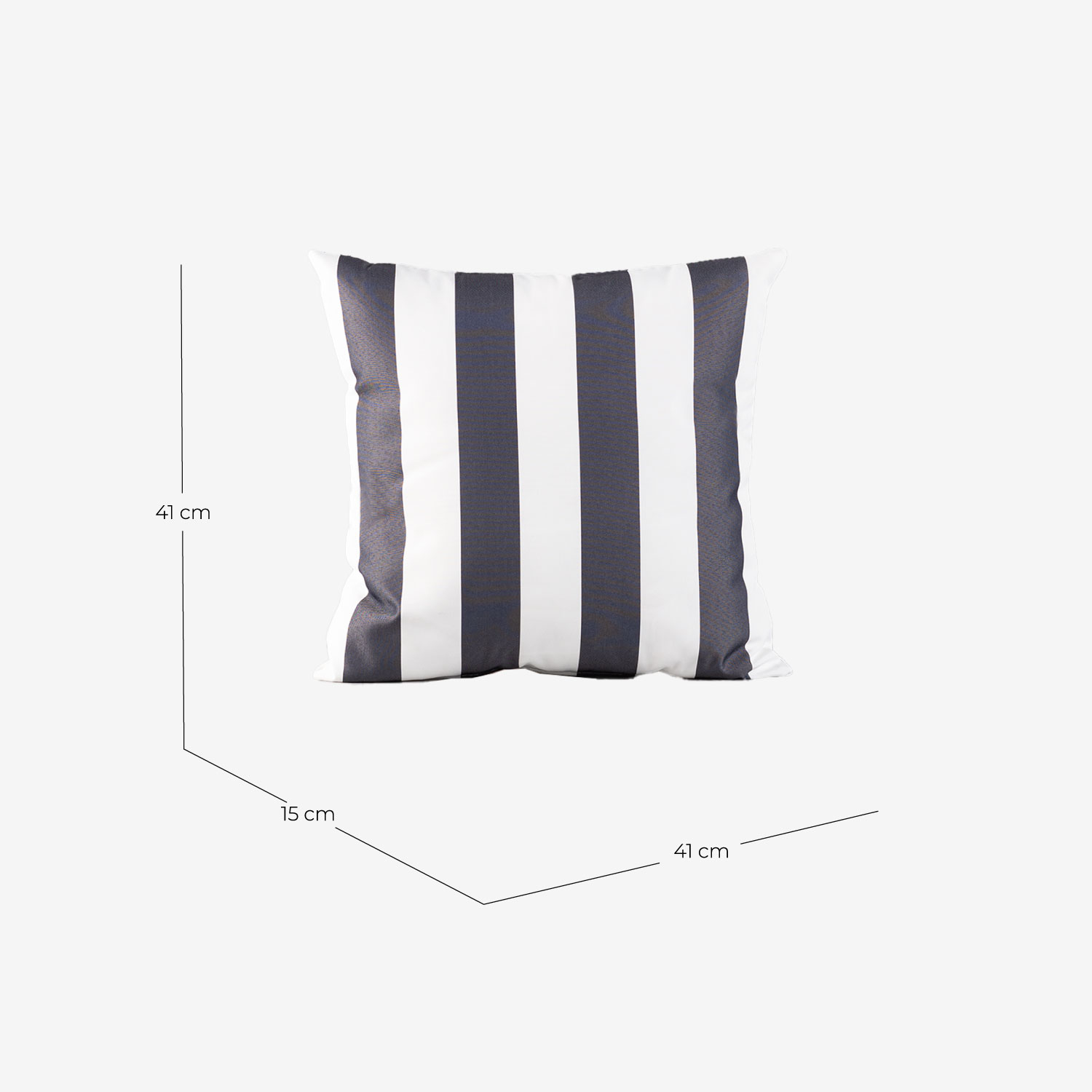 Cuscino Quadrato in Tessuto (41x41 cm) Colori Kreta, Misure