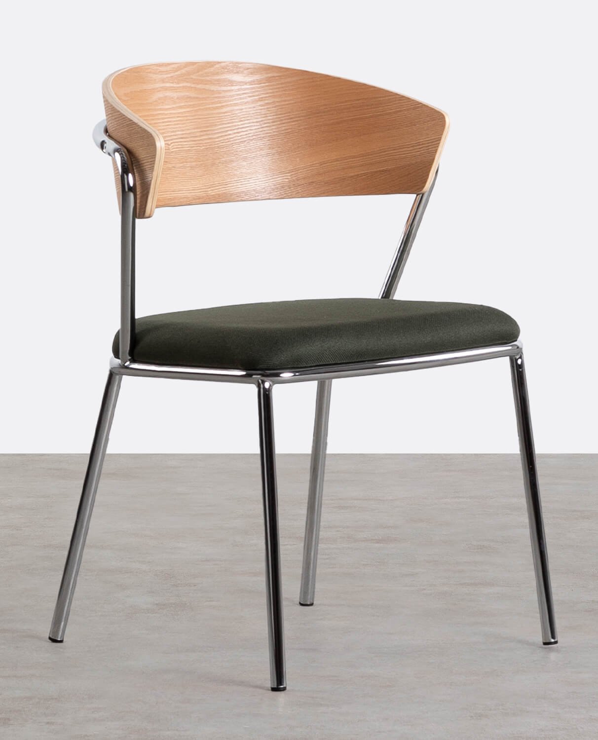 Pack 4 Sedie da Pranzo in Legno e Metallo Arua, immagine della galleria 1