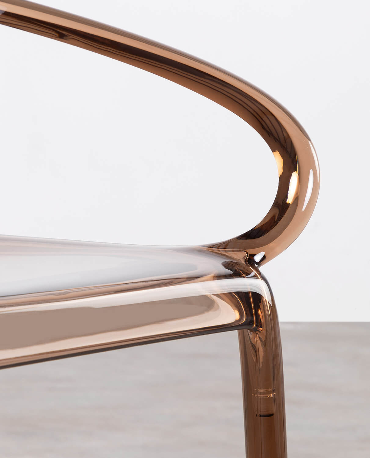 Set da Pranzo Rotondo in Vetro Temperato (Ø140 cm) Kolu e 4 Sedie in Policarbonato Zuera, immagine della galleria 9