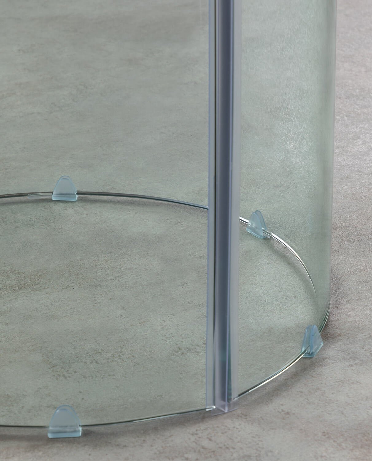 Set di Tavolo Rotondo in Vetro Temperato Kolu e 4 Sedie in Metallo Aras, immagine della galleria 10