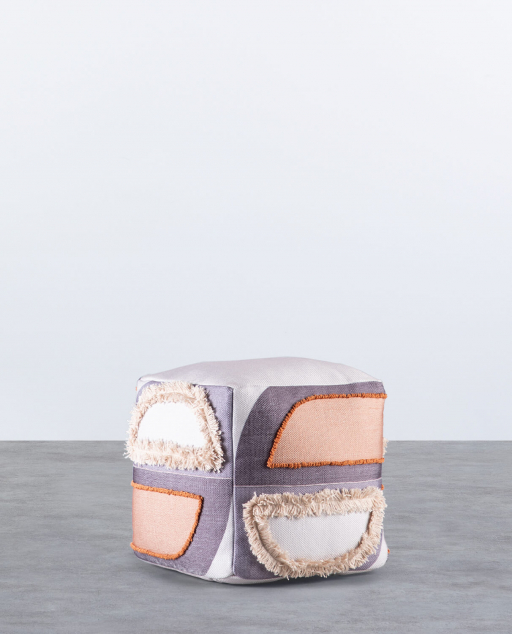Pouf Quadrato in Tessuto Rigel