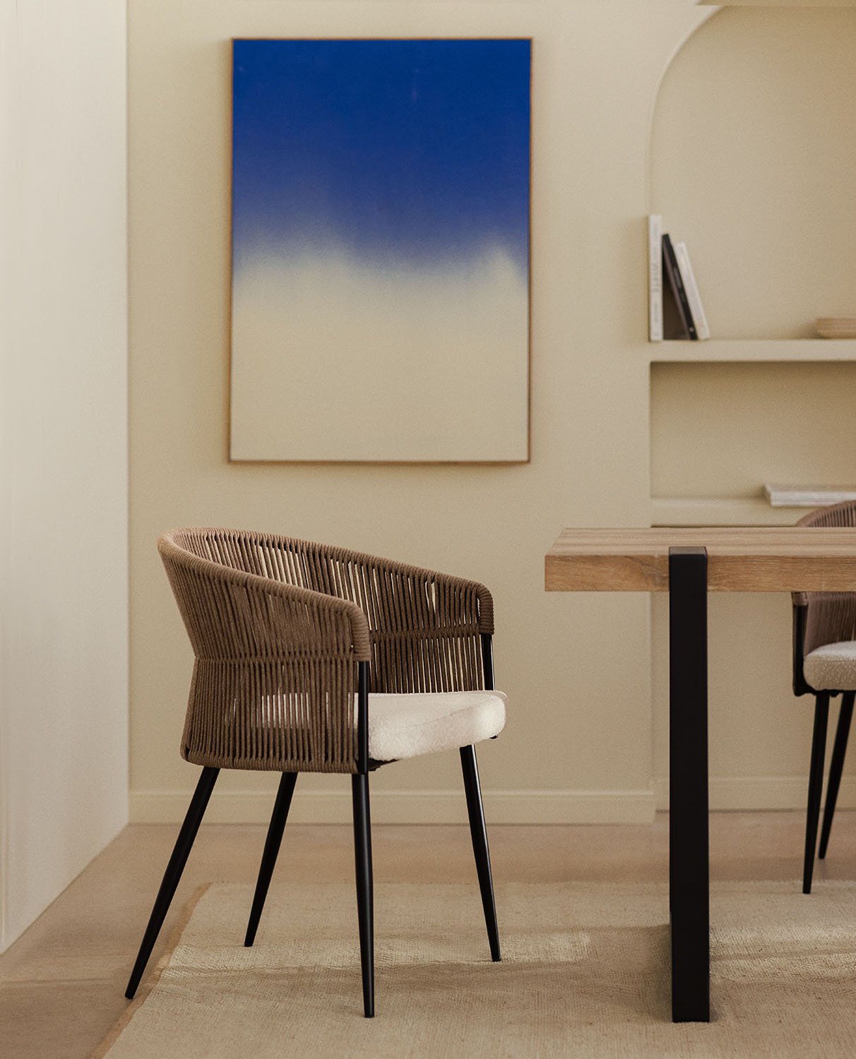 Pack di 2 di Sedie da Pranzo in Tessuto e Corda Drean , immagine della galleria 2