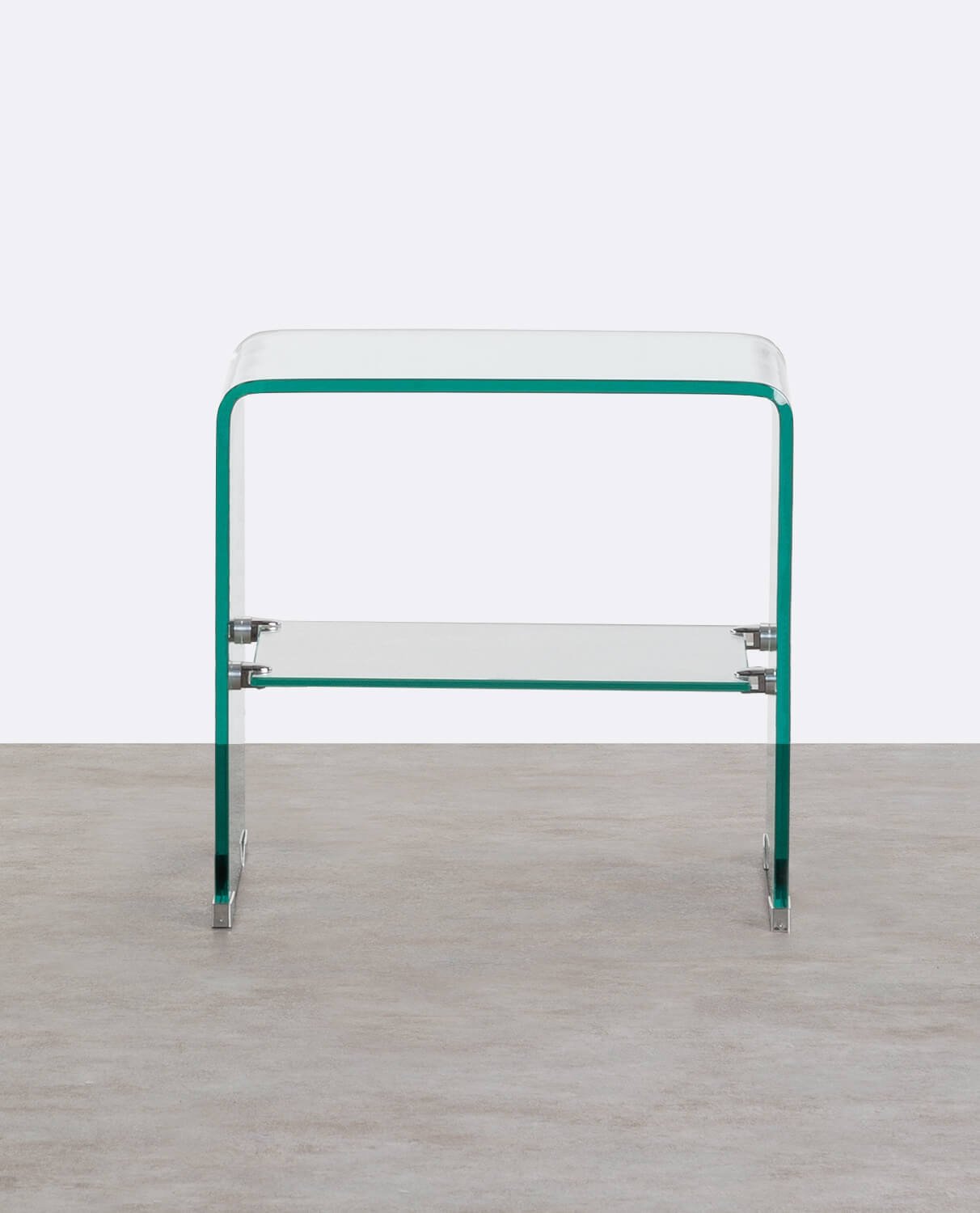 Pack 2 Comodini Rettangolari in Vetro Temperato (47x36 cm) Endil, immagine della galleria 3