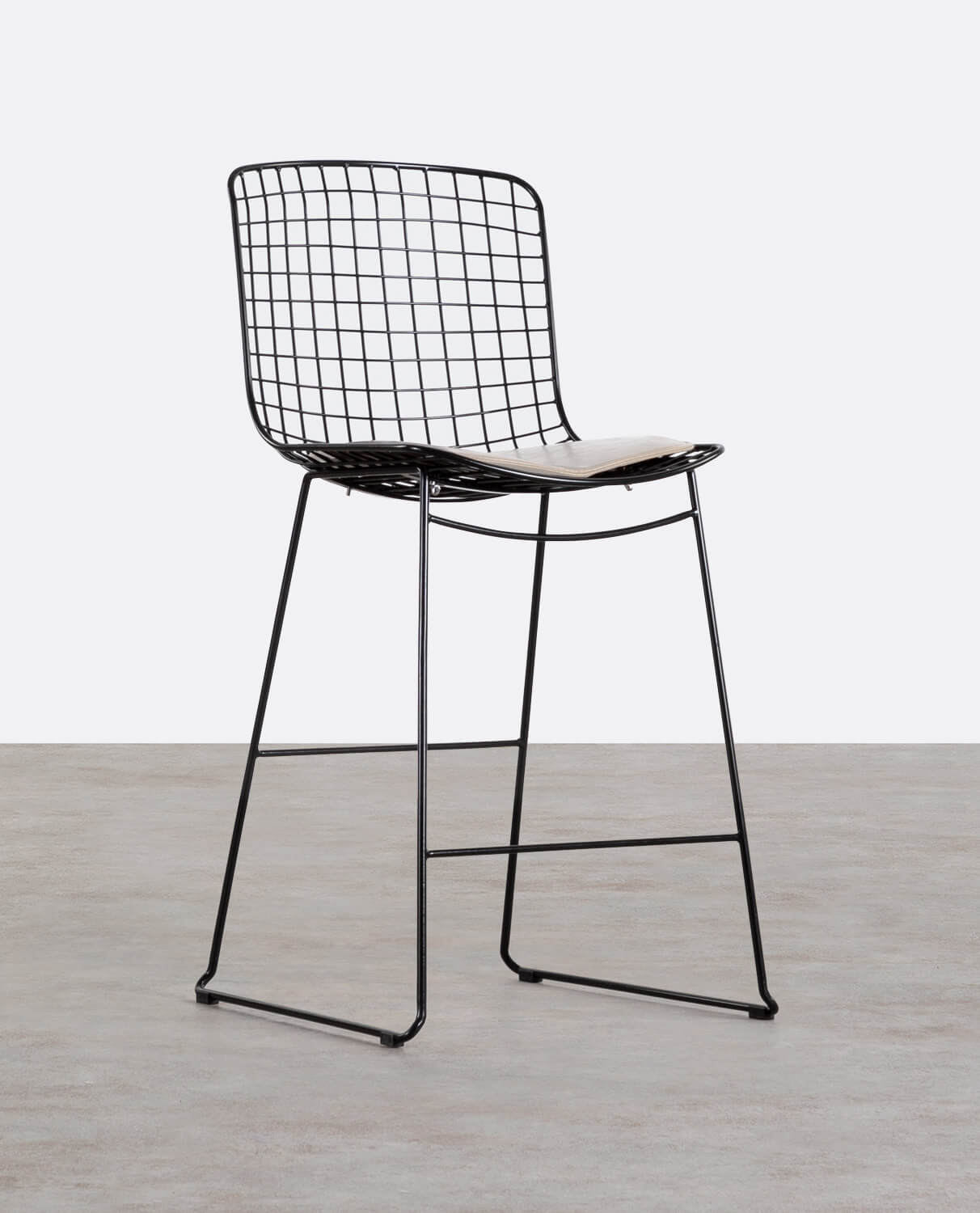 Sgabello Alto in Metallo (66 cm) Aras Schienale Alto , immagine della galleria 1